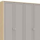 Roupeiro Rope 04 Ptas Matic Moveis Natural Cinza 70660 Quarto