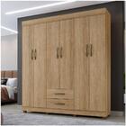 Roupeiro S/espelho Copacabana 6 Portas Benetil Móveis Canela