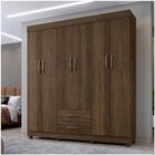 Roupeiro S/espelho Copacabana 6 Portas Benetil Móveis Imbuia