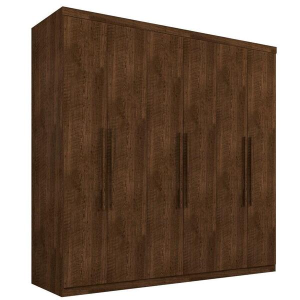 Roupeiro Singapura Casal Seis Portas Malbec