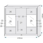 Roupeiro Sintra 3 Portas De Correr Com Espelhos Móveis Europa