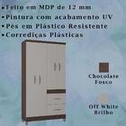 Roupeiro Solteiro 4 Portas 837 Poqq