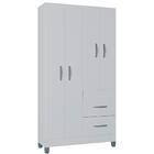 Roupeiro Solteiro 4 Portas 837 Poqq