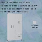 Roupeiro Solteiro 4 Portas 837 Poqq