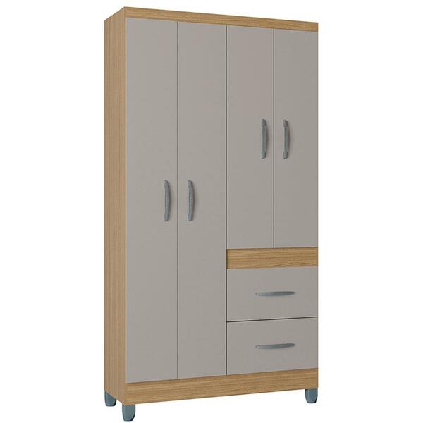 Roupeiro Solteiro 4 Portas 837 Poqq