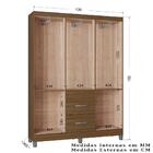 Roupeiro Solteiro 6 Portas 838 Poqq