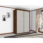 Roupeiro Solteiro Duas Portas Correr Malbec Off White