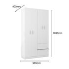 Roupeiro Solteiro Poquema 4 Portas 2 Gavetas Lisboa