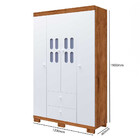 Roupeiro Sophie Com 4 Portas E 2 Gavetas J E A Moveis