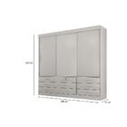 Roupeiro Star 3 Portas Sallêto Móveis - Ipe/off