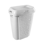 Roupeiro Telado C/ Compartimento Removível 45l Branco E Branc