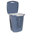 Roupeiro Telado Com Cesto Rb5 70 Litros Mediterrâneo/branco -