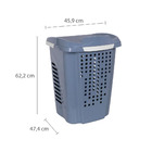 Roupeiro Telado Com Cesto Rb5 70 Litros Mediterrâneo/branco -