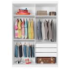 Roupeiro Trevor Solteiro Duas Portas Correr Branco