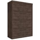 Roupeiro Trevor Solteiro Duas Portas Correr Chocolate