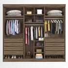 Roupeiro Verona Premium 6 Portas 8 Gavetas Com Puxador De Alu