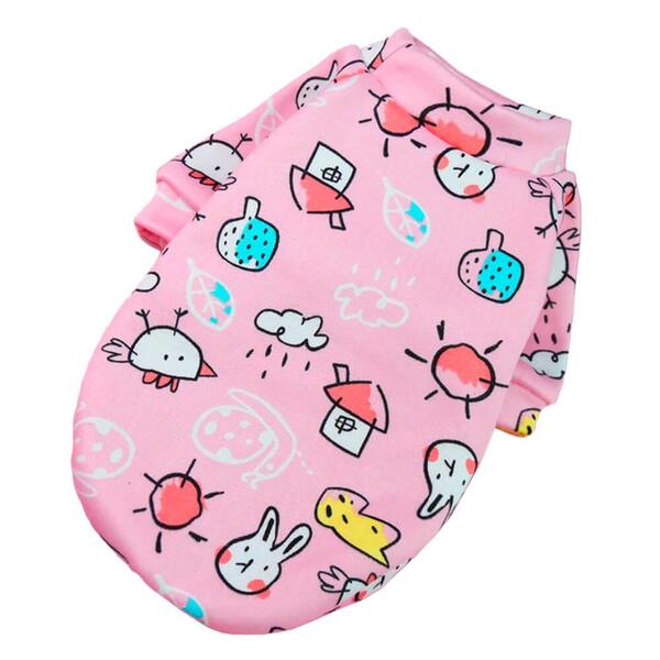 Roupinha Para Cachorro Gato G Em Poliéster De Coelho Rosa - C