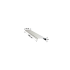 Rufo Capa 300cmx17cm Corte 28 Prateado Calha Forte