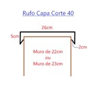 Rufo Capa De Muro 20cm Ou 21cm Marrom (peças 0,95m)