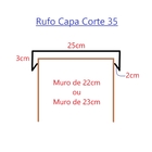 Rufo Capa De Muro 22cm Ou 23cm Galvanizado (peças 0,95m)