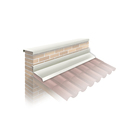 Rufo Externo 28x3m Branco Calha Forte