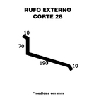 Rufo Externo 28x3m Marrom Calha Forte