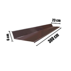 Rufo Externo 28x3m Marrom Calha Forte
