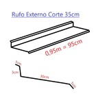 Rufo Externo Corte 35cm Galvanizado (peças 0,95m)