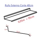 Rufo Externo Corte 40cm Galvanizado (peças 0,95m)