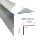 Rufo Lateral Aluminio Corte 15cm (peças C/ 0,95m Cada)