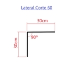 Rufo Lateral Galvanizado Corte 60cm (peças 0,95m)