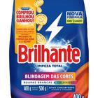 Sabão Em Pó Brilhante Limpeza Total 400g - Embalagem Com 27 U