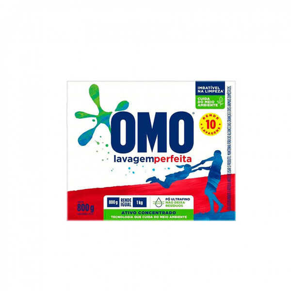 Sabao Em Po Lavagem Perfeita 800g Omo