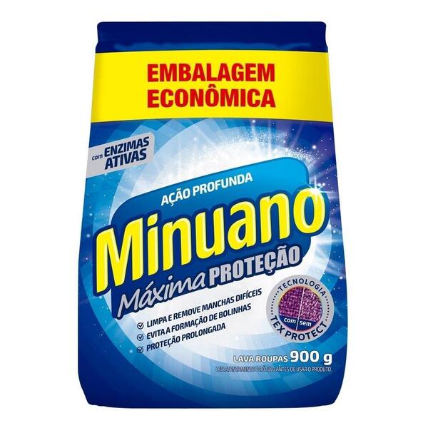 Sabão Em Pó Minuano Ação Profunda, Embalagem Econômica, 900g