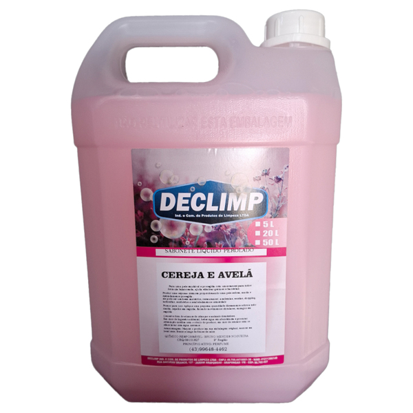 Sabonete Líquido Perolado Cereja E Avelã 5l Declimp