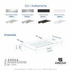 Saboneteira Aço Inox Escovado Grega