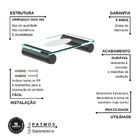 Saboneteira Aço Inox Preto Fosco Atenas