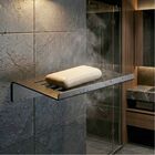 Saboneteira Aço Inox Preto Fosco Grega