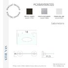 Saboneteira Athenas Inox e Metal Prata Alto Brilho Grego