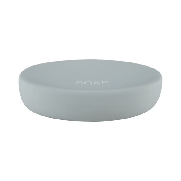 Saboneteira de Bancada para Banheiro Cerâmica Celadon Verde 3 Soft Sensea