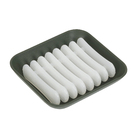 Saboneteira Bancada Quadrada Plástico New Square Verde Escuro Coza