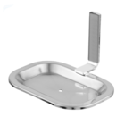 Saboneteira Banheiro Porta Sabonete De Parede Quadrada Cromoda