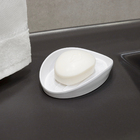 Saboneteira Branca em Resina Plástica Curvino Sensea