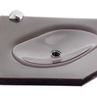 Saboneteira Canto Chanfrada 15x15 Cm - 8mm - Fume