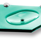 Saboneteira Canto Chanfrada 15x15 Cm - 8mm - Verde