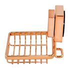 Saboneteira Cobre Rose Gold Aço Piatina Fixação Ventosa