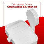 Saboneteira Com Adesivo Para Banheiros Branco