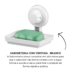 Saboneteira Com Ventosa Branca Future