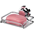 Saboneteira Com Ventosa Porta Sabonete Banheiro Luxo - Cromado