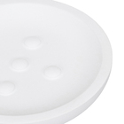 Saboneteira de Bancada para Banheiro Resina Branca Color Sensea